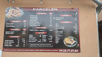 Menu / carte de KARDELEN à Audincourt