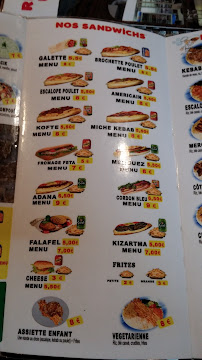 Kebab Uskudar à Lyon (le menu)