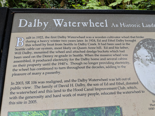 Tourist Attraction «Dalby Water Wheel», reviews and photos, 6940 WA-106, Union, WA 98592, USA