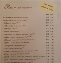 Carte du Pizzeria Lurisia | Ferienzimmer à Kirchheim