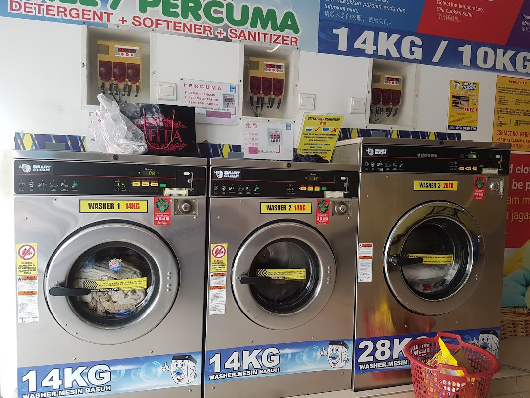 Smart Clean Dobi Laundry 24hours Coin Operated