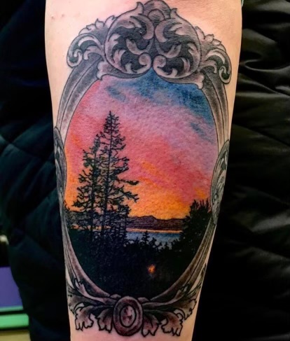 Explore sunflower thigh tattoo ideas, creative tattoo ideas in Ocala, available at Lucky Bucks Tattoo Piercing Studio (APPT BASED)