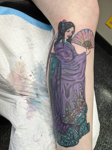 Explore tattoo sleeve ideas women, creative tattoo ideas in Slippery Rock, available at Dinky Dachshund Tattoo Parlor