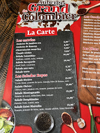 Restaurant français Auberge du Grand Colombier à Culoz (la carte)