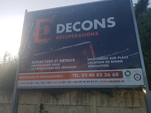 DECONS ATLANTIQUE site d'Echillais Saint Agnant