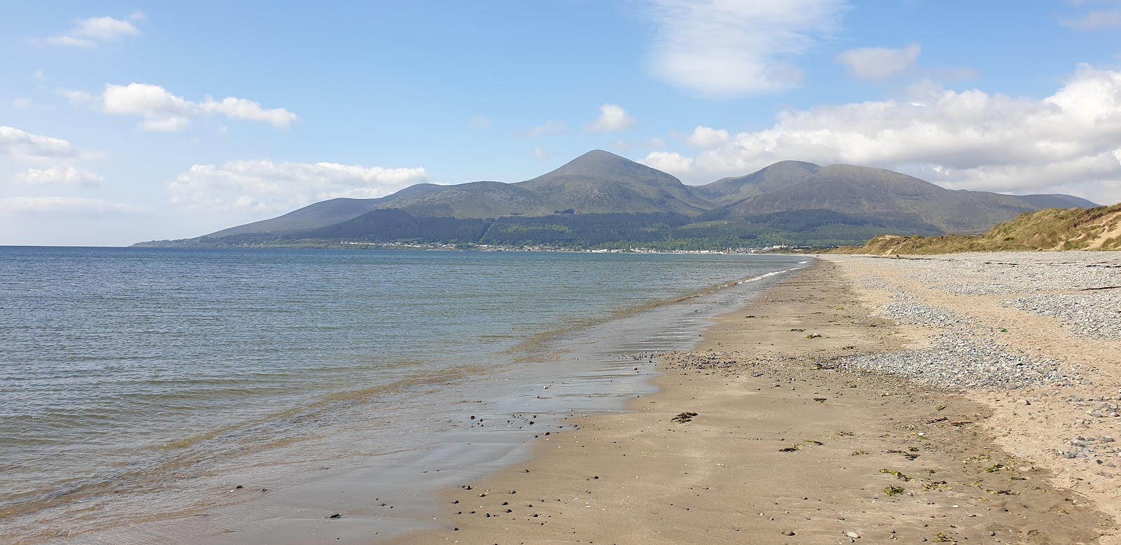 Foto av Murlough strand med lång rak strand