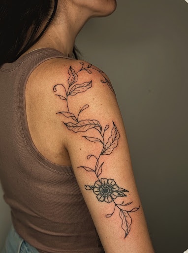 Explore throat tattoo ideas for females, creative tattoo ideas in Ojai, available at Hanman Ink