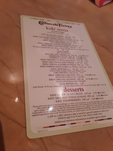 Restaurant «The Cheesecake Factory», reviews and photos, 3525 Tyler St, Riverside, CA 92503, USA
