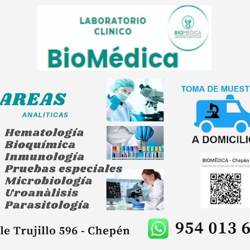 Laboratorio clínico "BIOMEDICA" - Chepén - Médico
