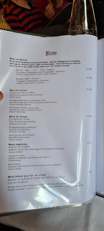 Caveau d'Eguisheim à Eguisheim menu