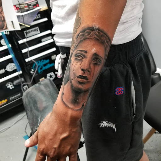 Explore artemis tattoo ideas, creative tattoo ideas in Bakersfield, available at KUSTOM CREATIONS TATTOO & PIERCING STUDIO