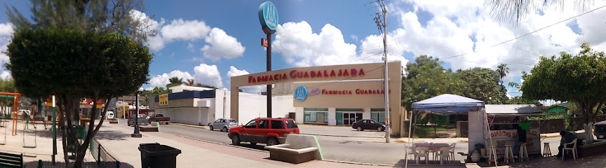 Farmacia Guadalajara Centenario Sn-S Cenaduria El Guero Mel, Zona Centro, 89670 Aldama, Tamps. Mexico