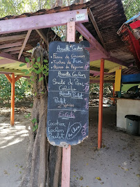 Restaurant créole le cocotier à Sainte-Anne (le menu)