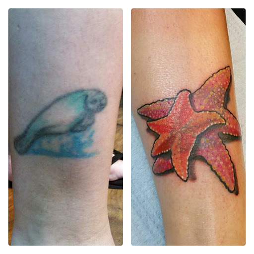 Explore chucky tattoo ideas, creative tattoo ideas in Clearwater, available at Moniques Body Art