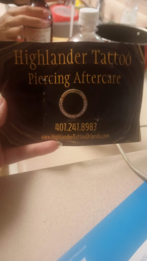 Tattoo Shop «Highlander Tattoo», reviews and photos, 4516 Curry Ford Rd, Orlando, FL 32812, USA