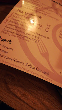 Le Mas à Belberaud menu