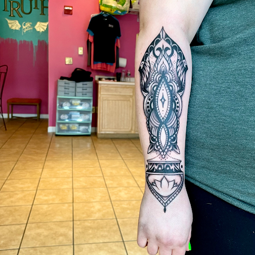 Explore tattoo cross ideas for men, creative tattoo ideas in Berwick, available at Truth Custom Tattoo, Design & Gallery