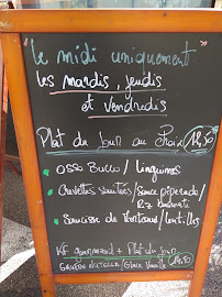 Chez David à Cagnes-sur-Mer menu