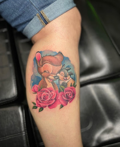 Explore skull neck tattoo ideas, creative tattoo ideas in Peoria, available at Modern Ink Tattoo