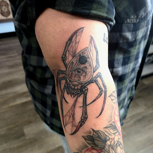 Explore cowgirl tattoo ideas, creative tattoo ideas in Hampton, available at Ancient Art Tattoo Studio