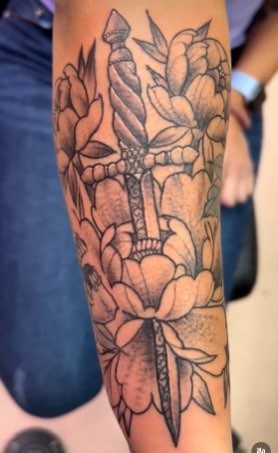 Explore broken glass tattoo ideas, creative tattoo ideas in Manchester, available at Sacred Heart Tattoos