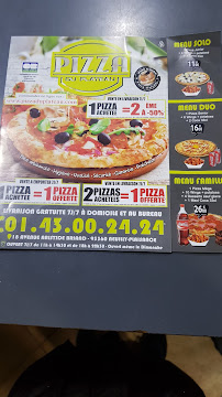 Menu / carte de Pizza du Plateau à Neuilly-Plaisance