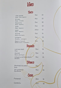 Carte du Restaurant l'Ecureuil Espagnol à Antibes