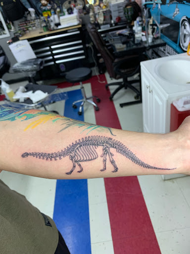 Explore hunting tattoo ideas, creative tattoo ideas in Noblesville, available at Mystic Images Tattoo Co.