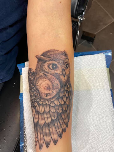 Explore mens tattoo ideas leg, creative tattoo ideas in Johnson City, available at Defiant Designs