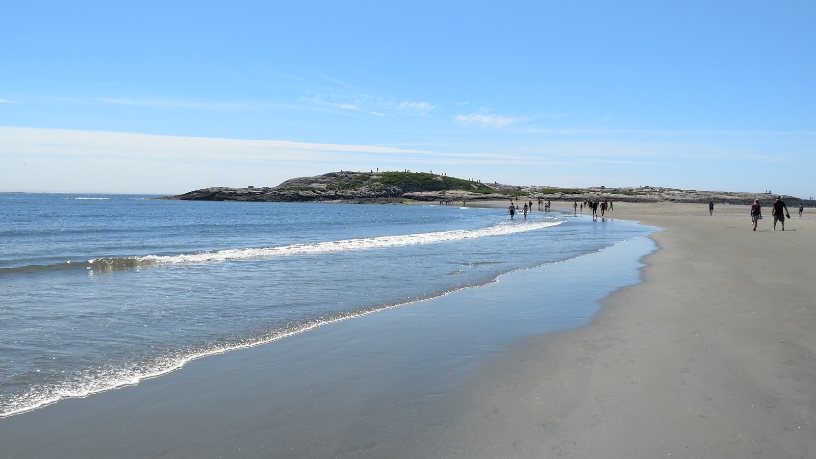 Foto de Popham beach con recta y larga