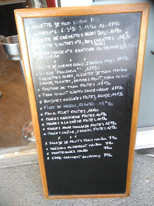 menu du restaurants Le Casier à La Rochelle