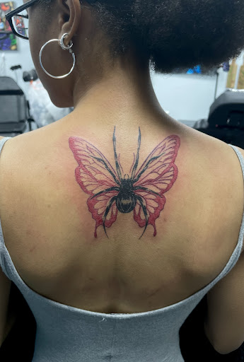Explore cheek tattoo ideas, creative tattoo ideas in Meridian, available at Creative Pain Tattoo Studio