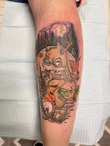 Explore back tattoo cover up ideas, creative tattoo ideas in Conroe, available at Monsters Ink, LLC