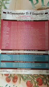 Pizzeria Le Shams à Foix (le menu)