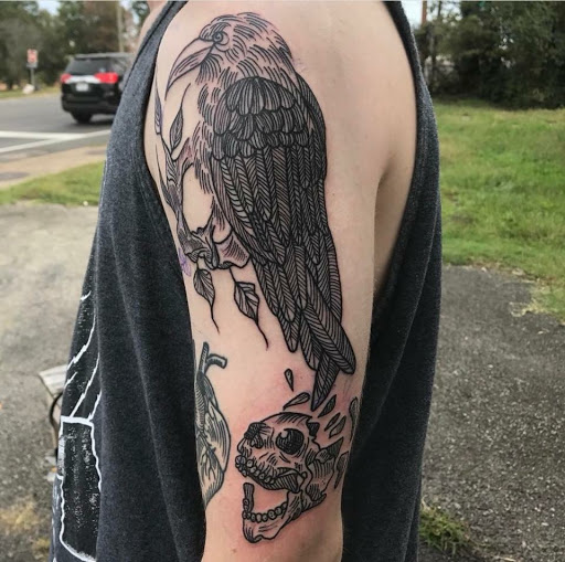 Explore kurt cobain tattoo ideas, creative tattoo ideas in Nashville, available at Queen of Hearts Tattoos & Body Piercing