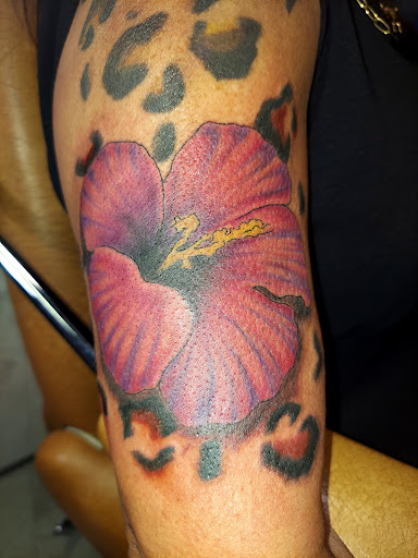 Explore shoulder flower tattoo ideas, creative tattoo ideas in Odessa, available at Little Dragon Tattoos Studio