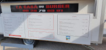 Menu / carte de La casa du burger à Aubagne
