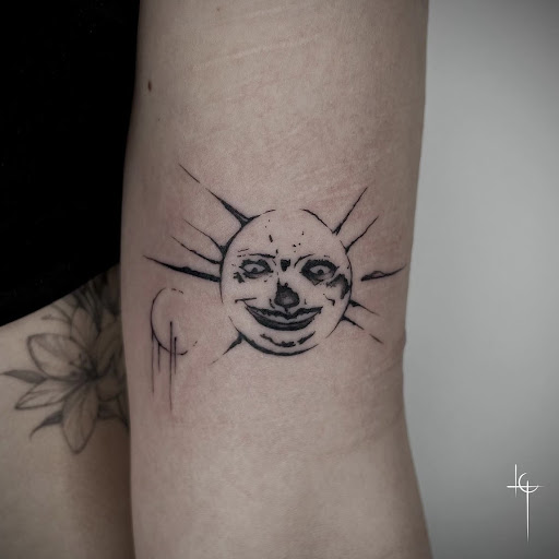 Explore religious tattoo sleeve ideas, creative tattoo ideas in San Jose, available at Ants Tattoo San Jose