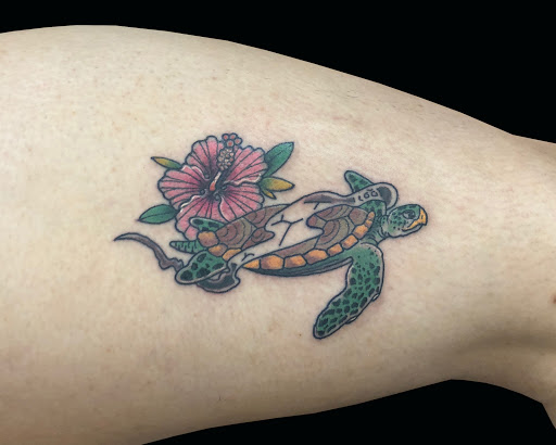 Explore tattoo ideas dog, creative tattoo ideas in Lahaina, available at Sweet Trade Tattoo