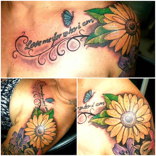 Explore mens sleeve tattoo idea, creative tattoo ideas in Homosassa, available at Citrus Tattoos