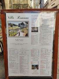 Menu / carte de Restaurant Villa Romana à Vannes