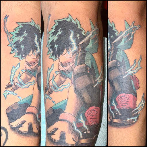 Explore upper back tattoo ideas for men, creative tattoo ideas in Louisburg, available at Lewter Tattoos and Piercing