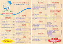 Menu du Savines Kawa à Savines-le-Lac