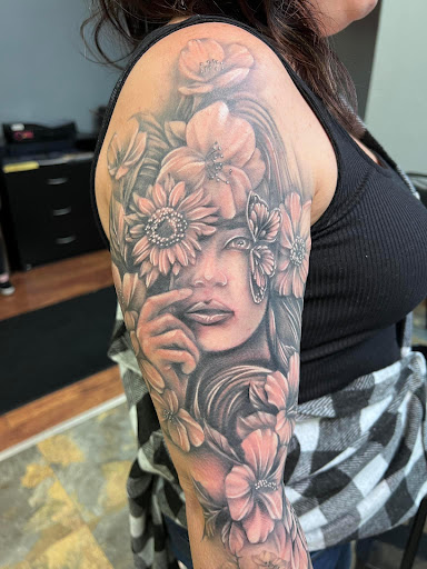 Explore chest tattoos for men ideas, creative tattoo ideas in Adrian, available at Good Life Tattoo Co.