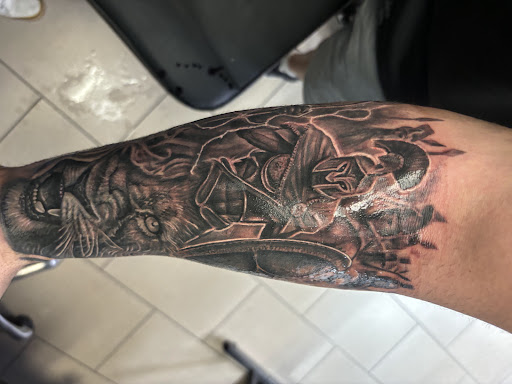 Explore 444 tattoo ideas men, creative tattoo ideas in Sarasota, available at SEVEN SINS Tattoo Studio