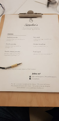 Sweetea's à Paris menu