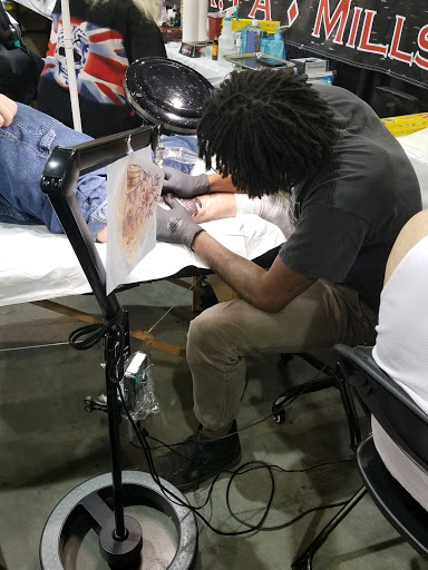 Explore dog tattoo ideas for men, creative tattoo ideas in Willow Grove, available at Tattoo GalaxyWillow Grove Piercing & Tattoos