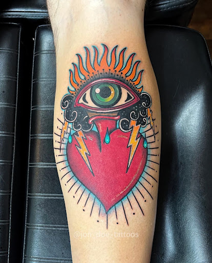 Explore love hate tattoo ideas, creative tattoo ideas in Sevierville, available at Jaded Art Collective