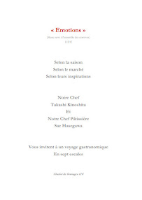Menu / carte de Restaurant du Château de Courban - Restaurant Gastronomique en Bourgogne à Courban