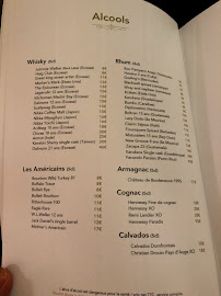 Shirvan à Paris menu